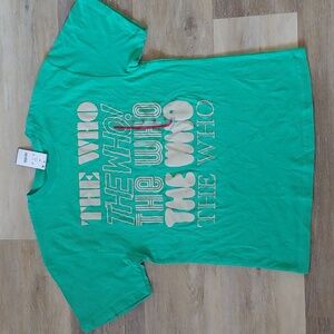 NWT The Who Women's Graphic T-Shirt Green Size XS